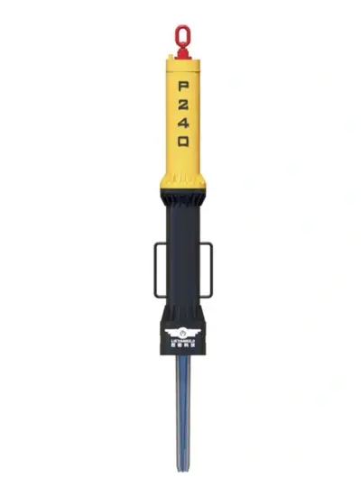 Éclateur de roche hydraulique monté sur excavatrice