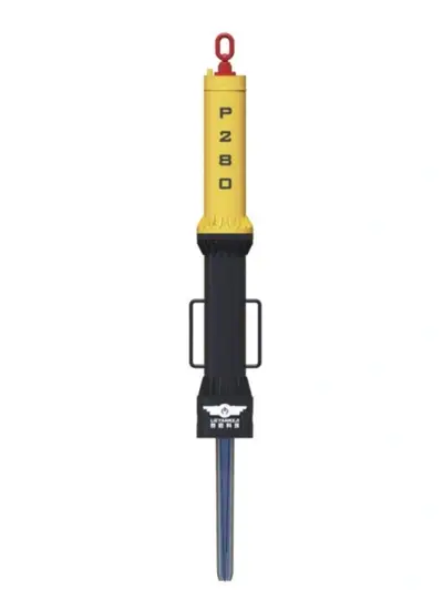 Éclateur de roche hydraulique monté sur excavatrice