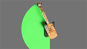 Animation 3D de Foreuse Éclateur de roche hydraulique 3D