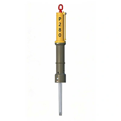 Éclateur de roche hydraulique monté sur excavatrice